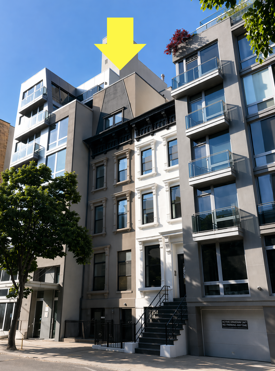 127 West 123rd Street Manhattan, NY 10027 - Photo 26 of 28 a aerial view of multi story residential apartment building