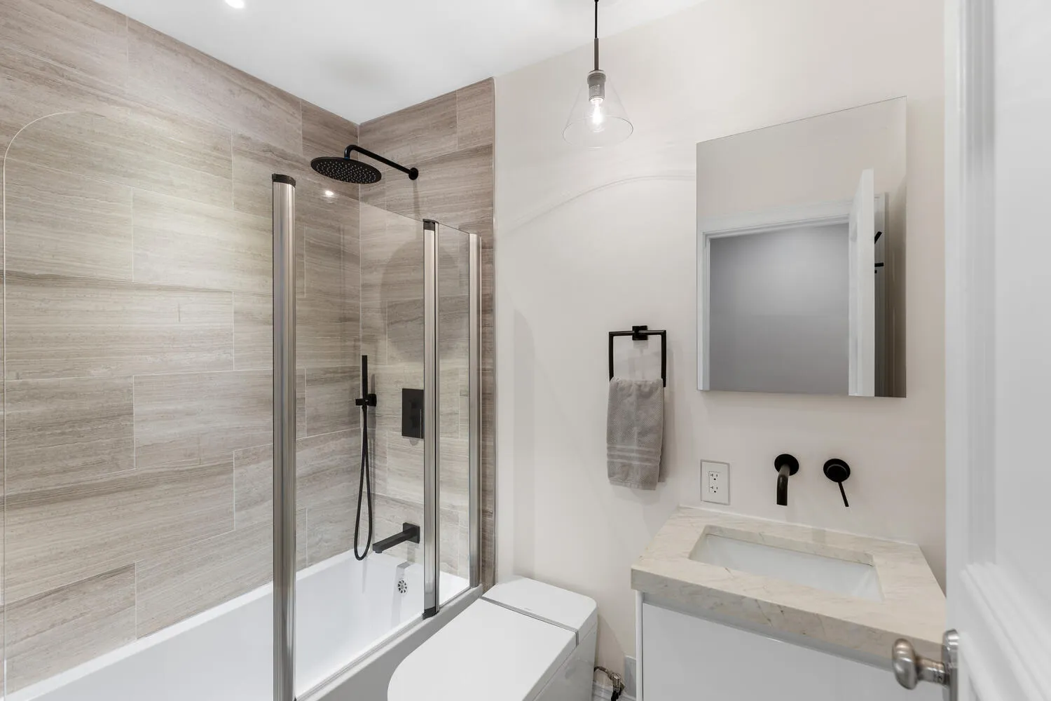 a close view of closet