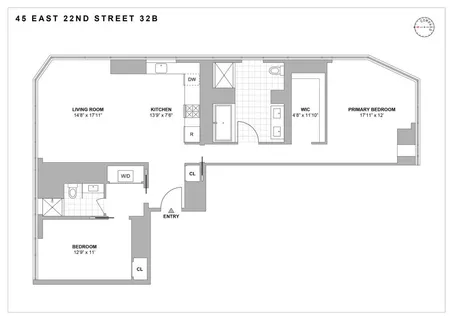 $4,250,000 | 45 East 22nd Street, Unit 32B | Flatiron