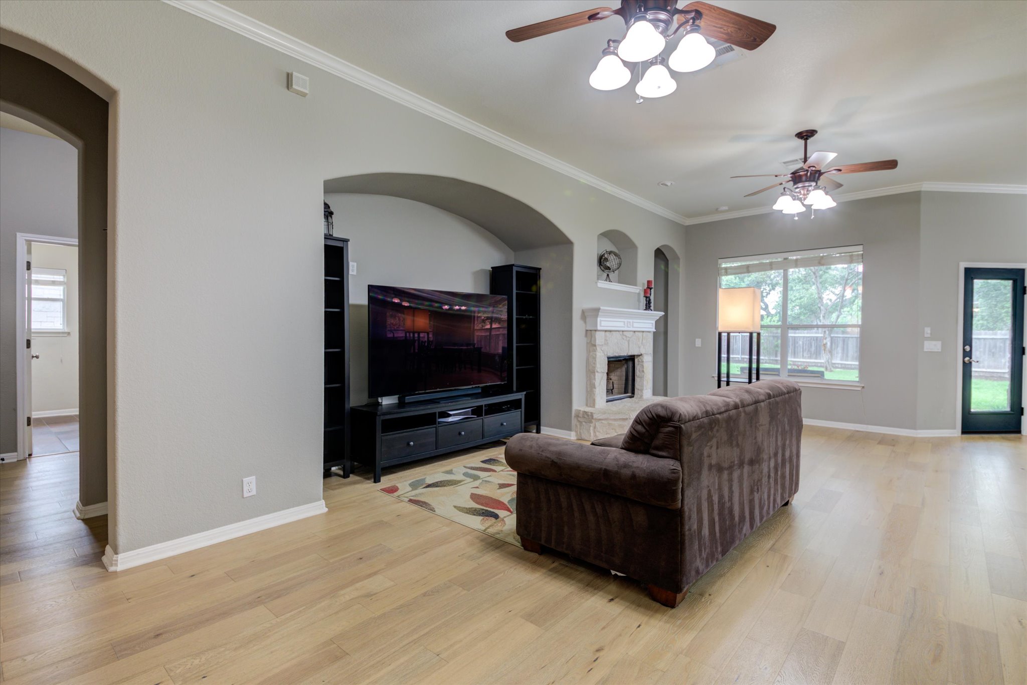 5412 Batak Lane Austin, TX 78749 - Photo 6 of 40 a living room with furniture and a flat screen tv