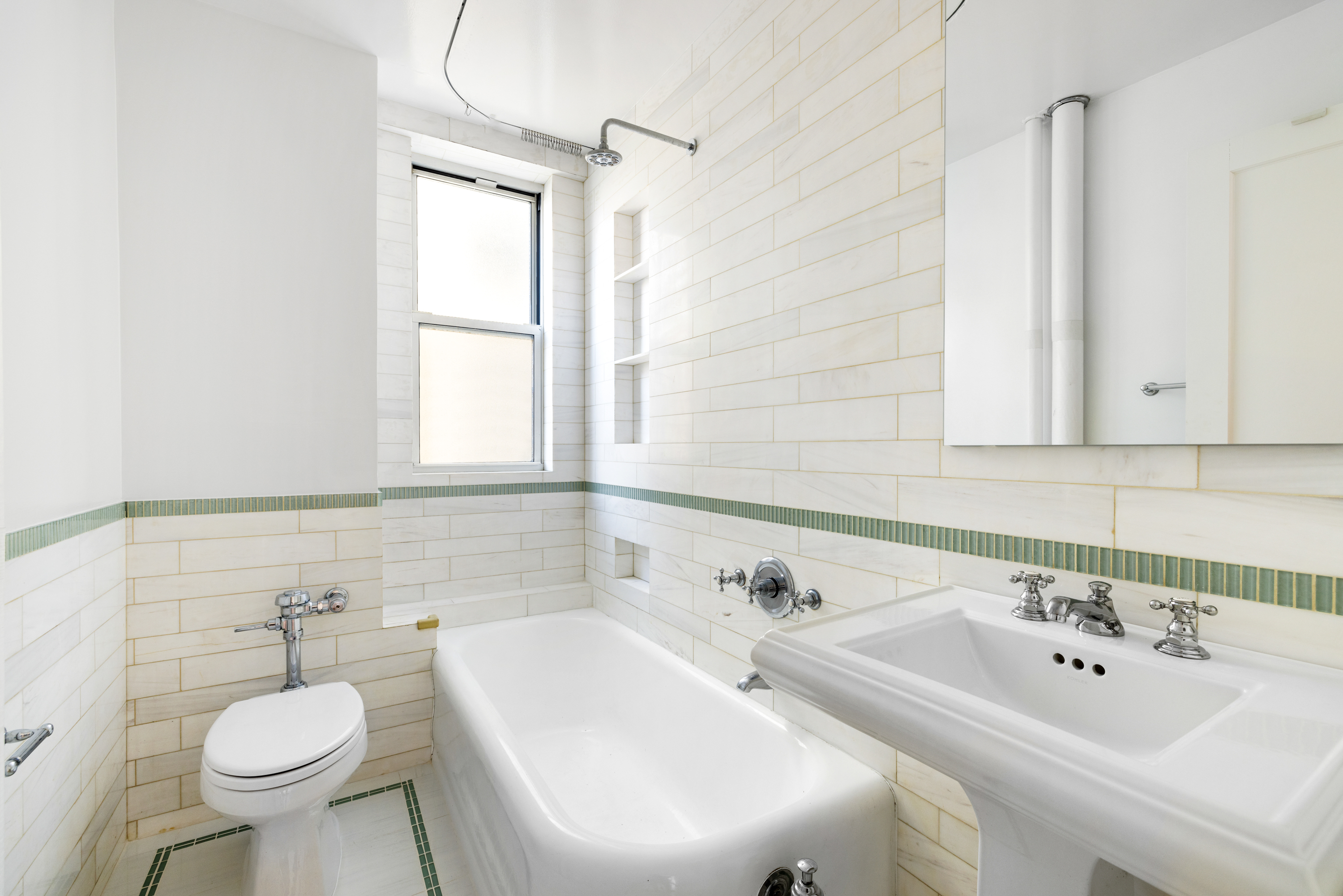240 West 98th Street, Unit 7D Manhattan, NY 10025 - Photo 7 of 14 a bathroom with a sink and a toilet