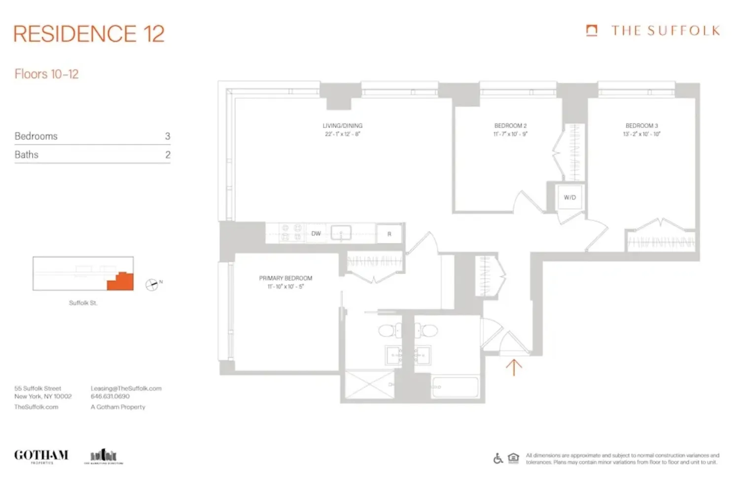 $11,195 | 55 Suffolk Street, Unit 1112 | Lower East Side