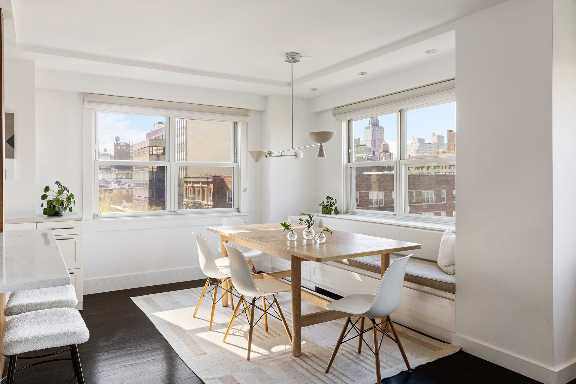 101 West 12th Street, Unit 8RS Manhattan, NY 10011 - Photo 5 of 19 a view of a dining room with furniture window and outside view