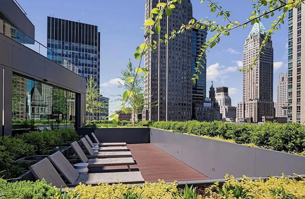 160 Water Street, Unit 3M Manhattan, NY 10038 - Photo 11 of 21 a view of a garden with potted plants