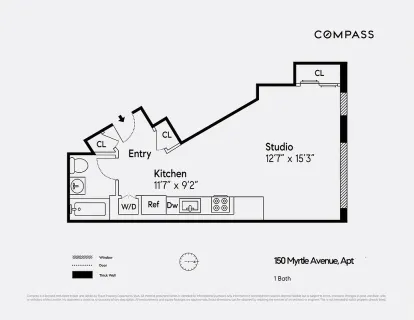 $699,000 | 150 Myrtle Avenue, Unit 2302 | Downtown Brooklyn