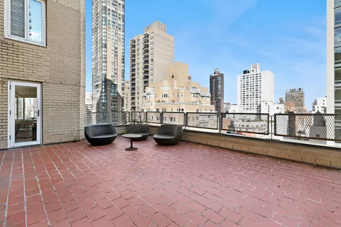 a view of outdoor space with seating area