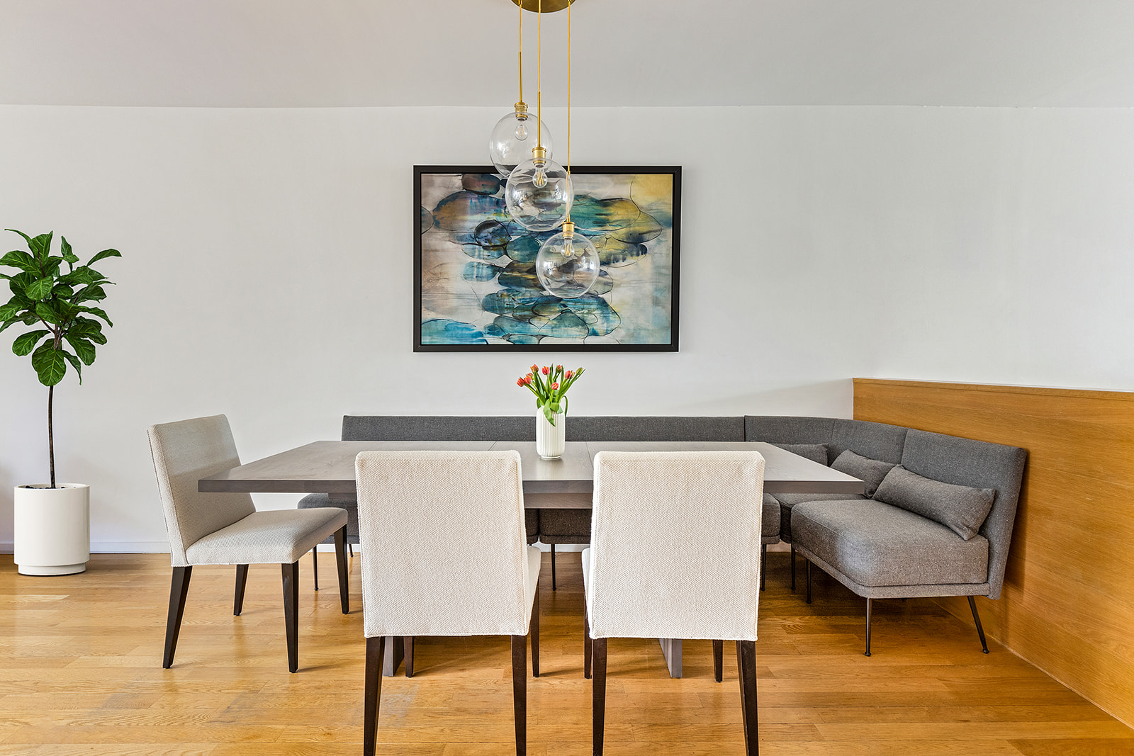 115 3rd Street, Unit 1 Brooklyn, NY 11231 - Photo 3 of 13 a view of a dining room with furniture and wooden floor