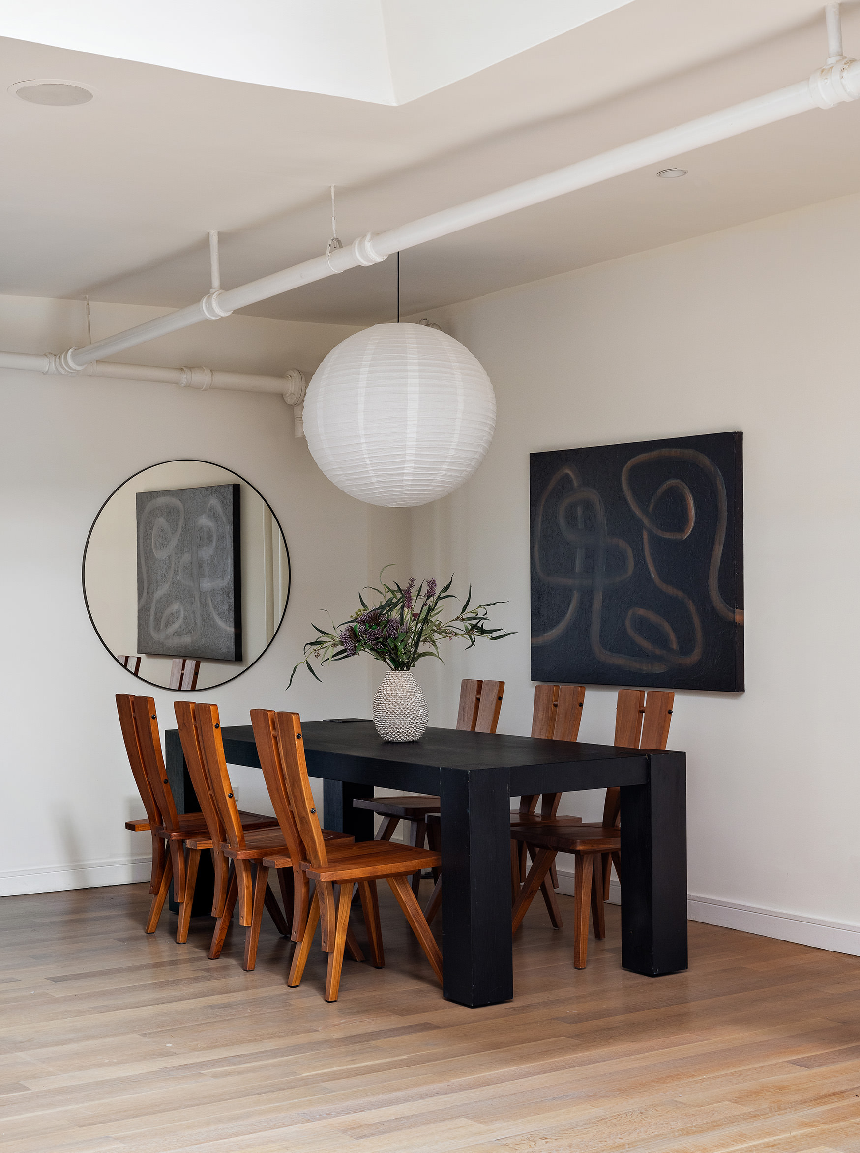 169 Mercer Street, Unit PH Manhattan, NY 10012 - Photo 5 of 15 a dining room with furniture and wooden floor