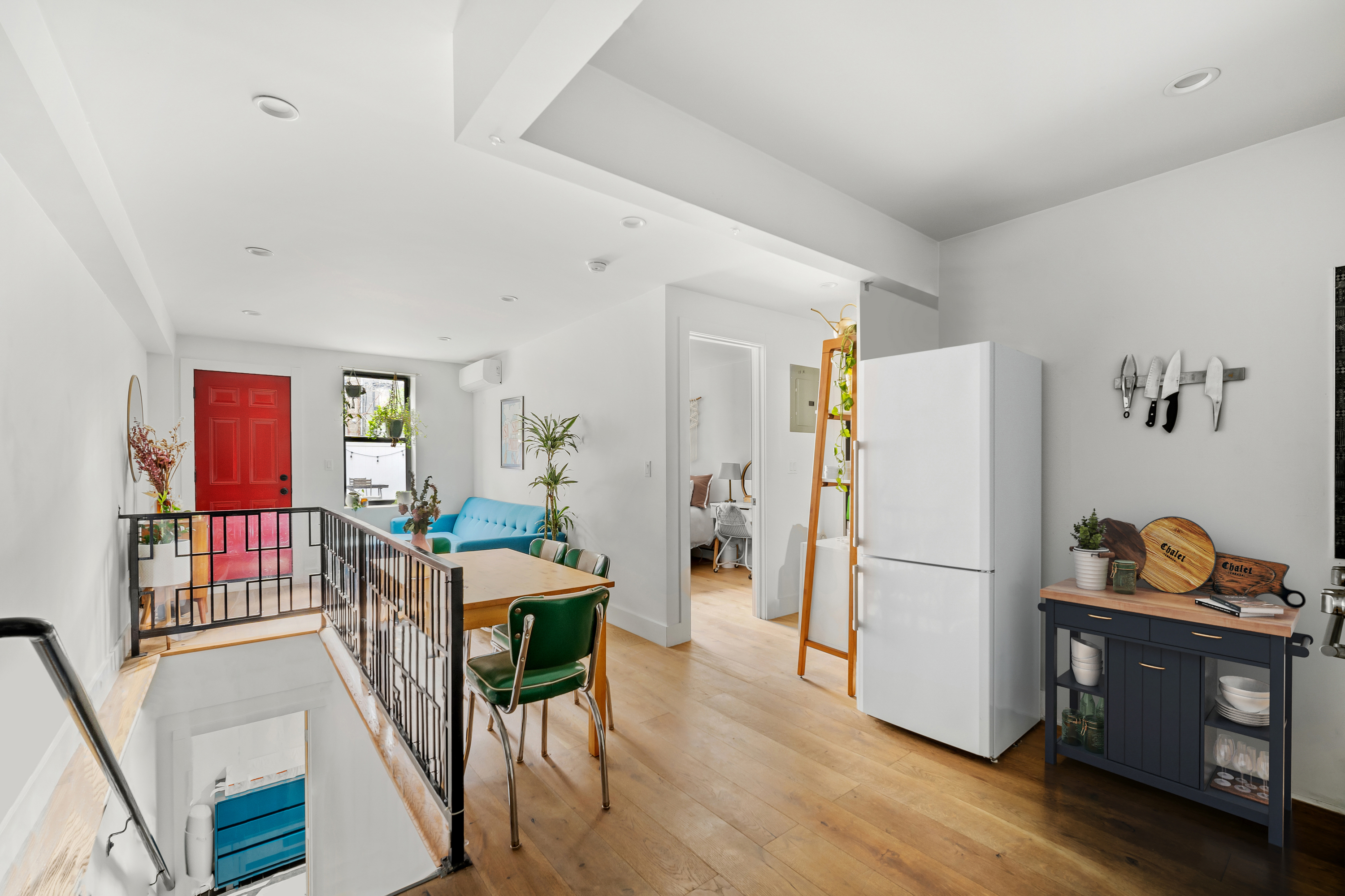 158 15th Street, Unit 1B Brooklyn, NY 11215 - Photo 8 of 14 a dining room with furniture and wooden floor