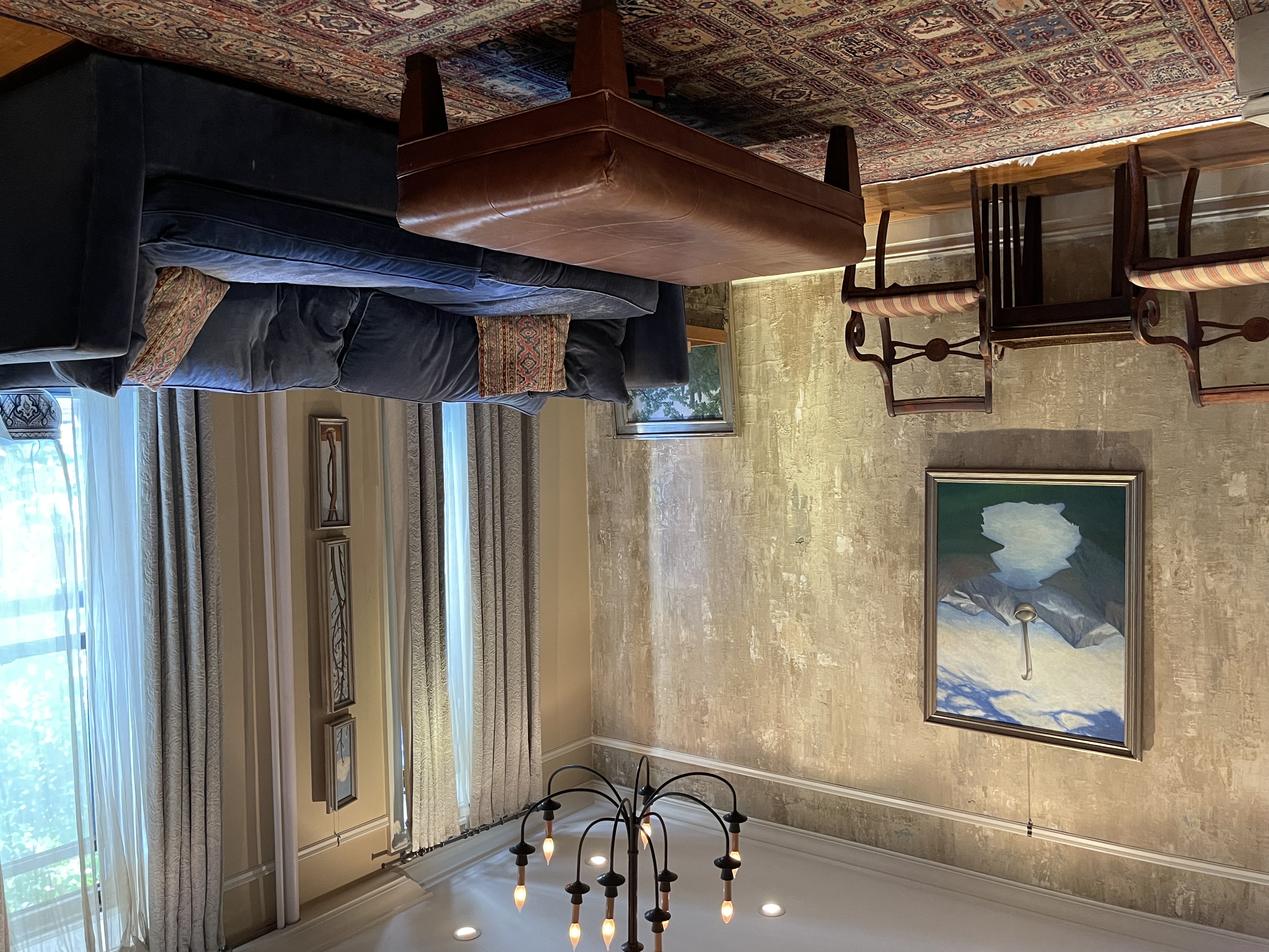 96 Perry Street, Unit B3 Manhattan, NY 10014 - Photo 2 of 16 a living room with furniture and a chandelier