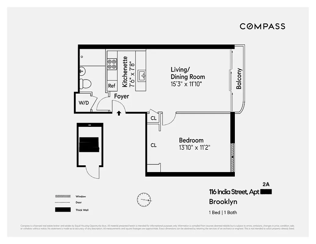 $4,200 | 116 India Street, Unit 2A | Greenpoint