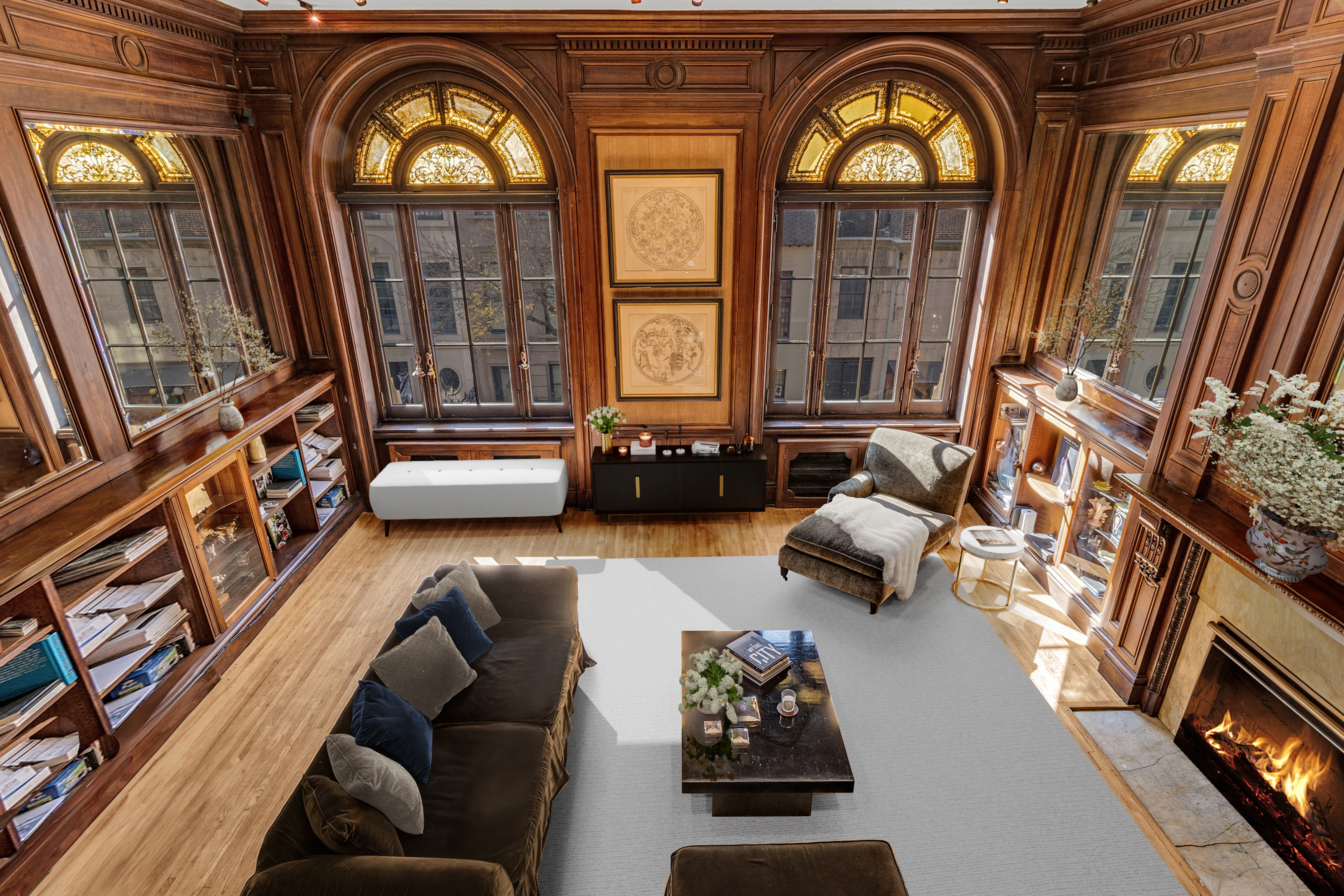 35 East 68th Street, Unit 2A Manhattan, NY 10021 - Photo 3 of 19 a living room with furniture and a large window