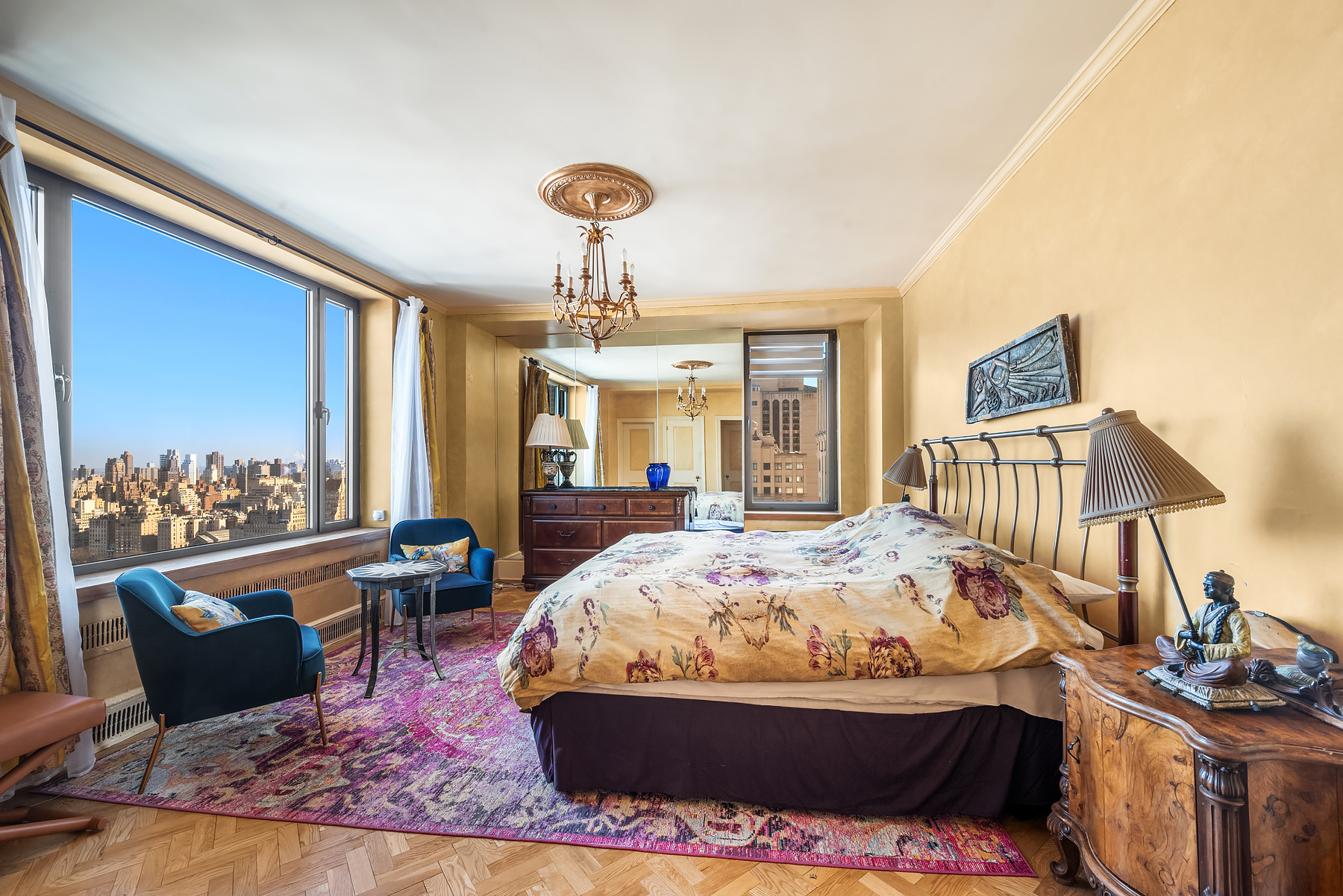 150 Central Park South, Unit 3201 Manhattan, NY 10019 - Photo 5 of 7 a living room with furniture