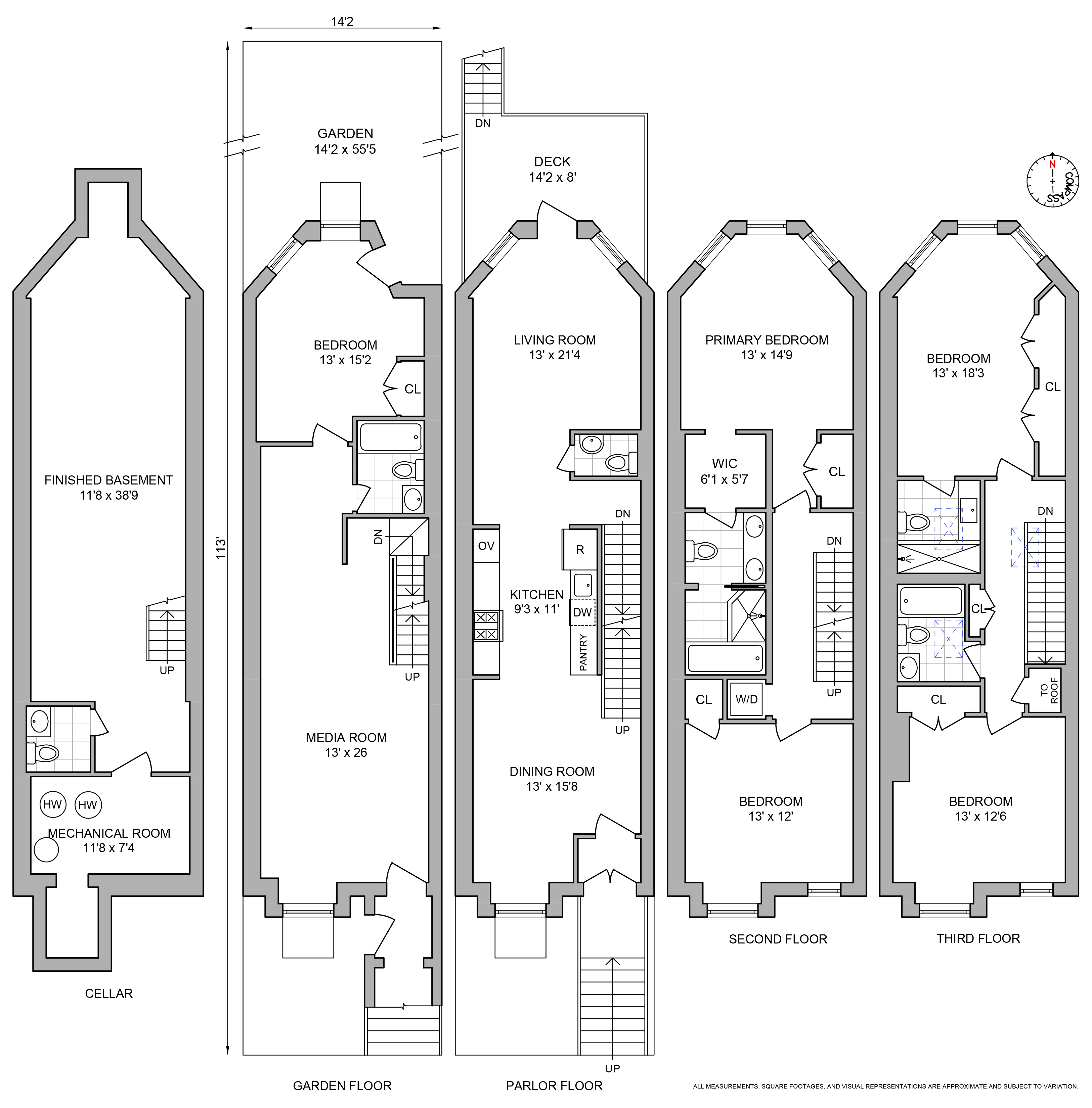 347 A Quincy Street Brooklyn, NY 11216 - Photo 15 of 15 a picture of a floor plan