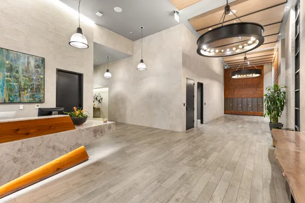 a view of livingroom with furniture and window