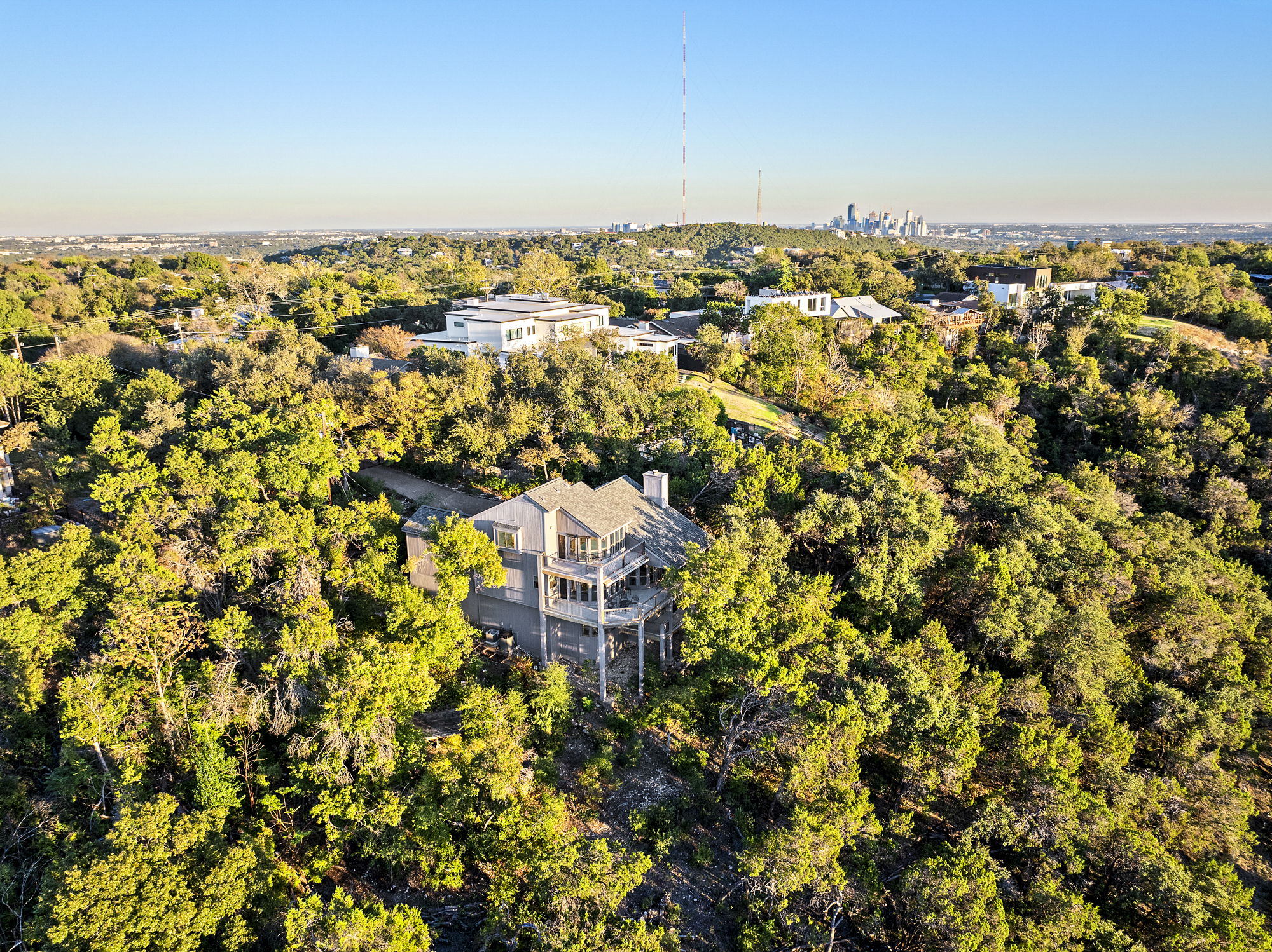 1605 The High Road Austin, TX 78746 - Photo 36 of 45 an aerial view of multiple house