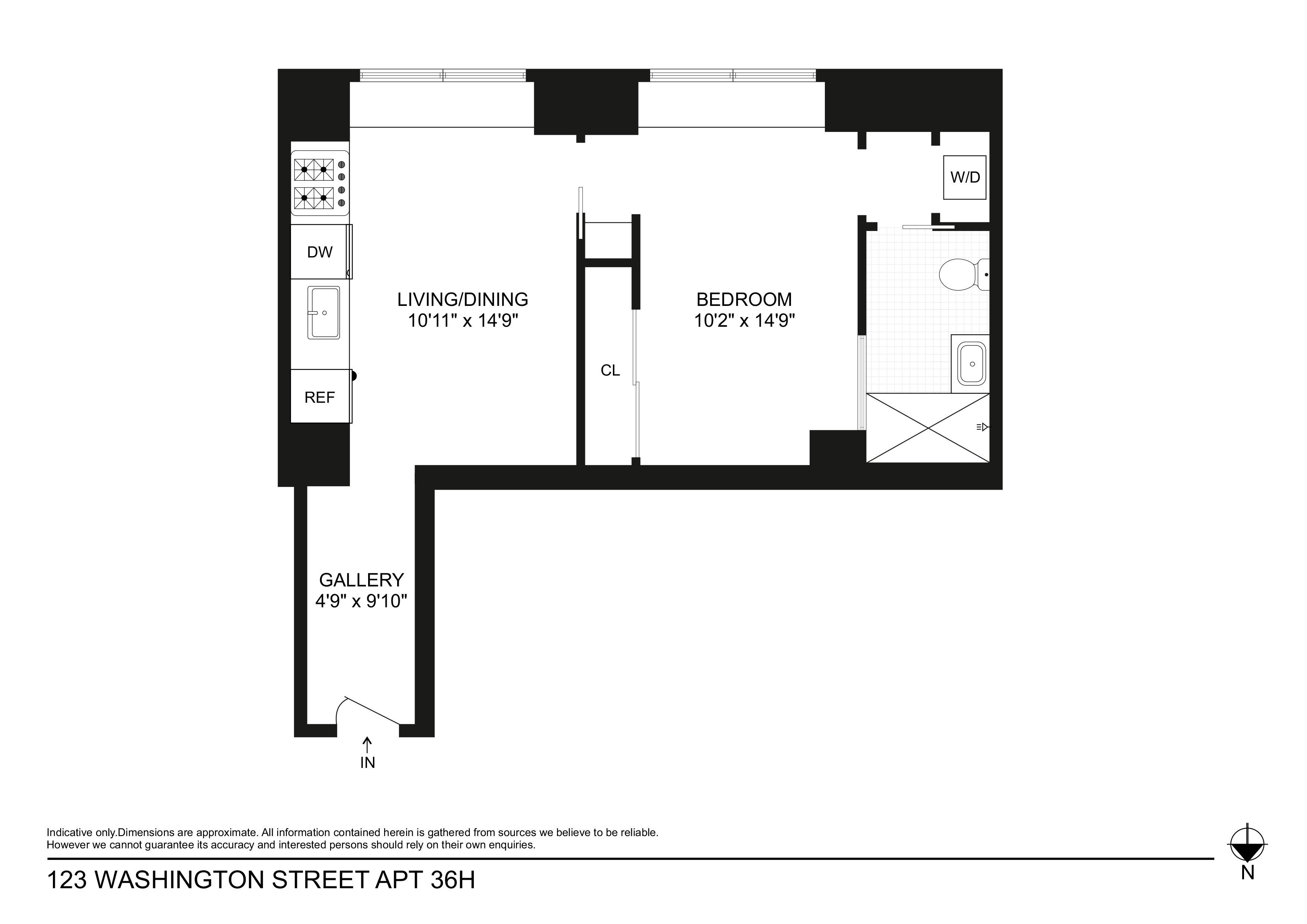 123 Washington Street 36H Financial District New York NY 10006