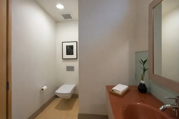 a bathroom with a toilet