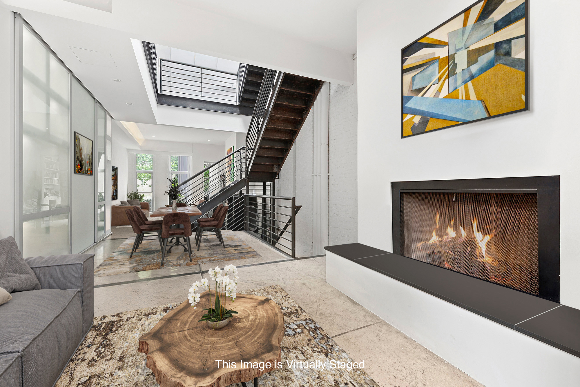 22 West 120th Street Manhattan, NY 10027 - Photo 2 of 21 a living room with furniture and a fireplace