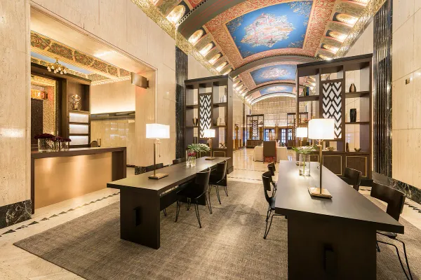 a room with lots of counter space