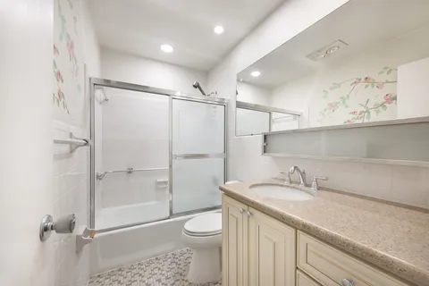 a view of a balcony with an outdoor space