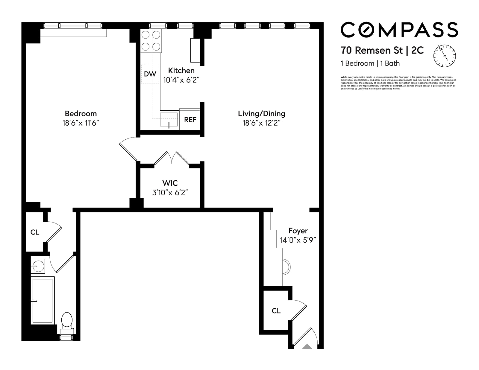 70 Remsen Street, Unit 2C Brooklyn, NY 11201 - Photo 9 of 9 Gallery Image 9