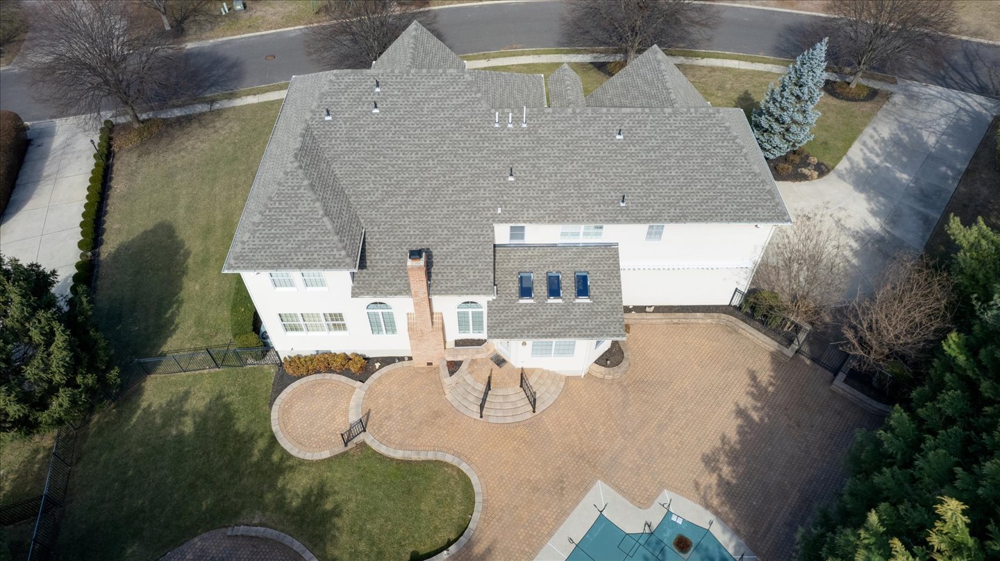 3 Pembroke Drive Voorhees, NJ 08043 - Photo 100 of 112 an aerial view of a house with swimming pool and porch