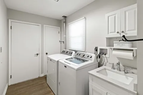 a bathroom with a sink and a vanity