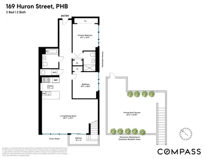 $1,995,000 | 169 Huron Street, Unit PHB | Greenpoint