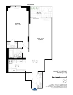 $925,000 | 142 East 16th Street, Unit 15E | Gramercy