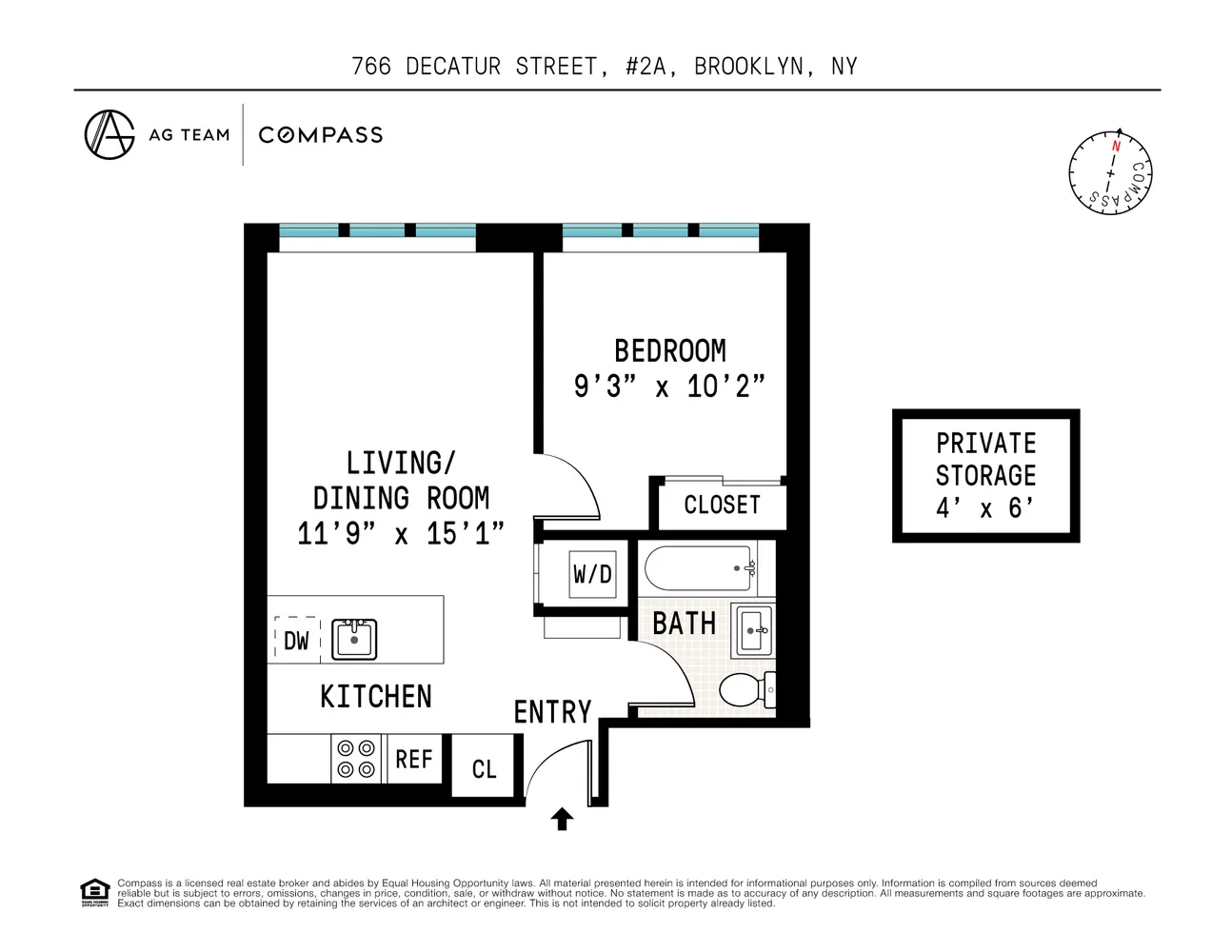 $499,000 | 766 Decatur Street, Unit 2A | Bedford-Stuyvesant