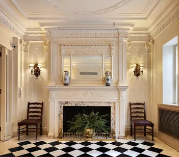 a view of a entryway of a house