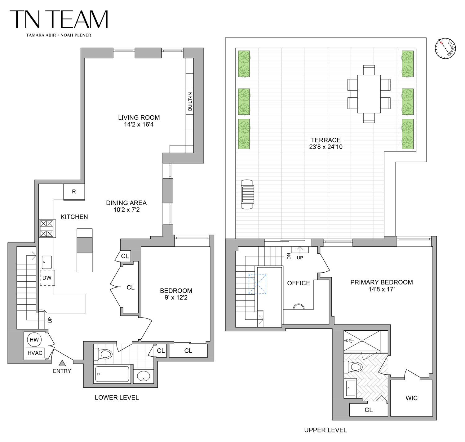 375 Lincoln Place, Unit 4F Brooklyn, NY 11238 - Photo 10 of 10 a black and white photo of a picture of a floor