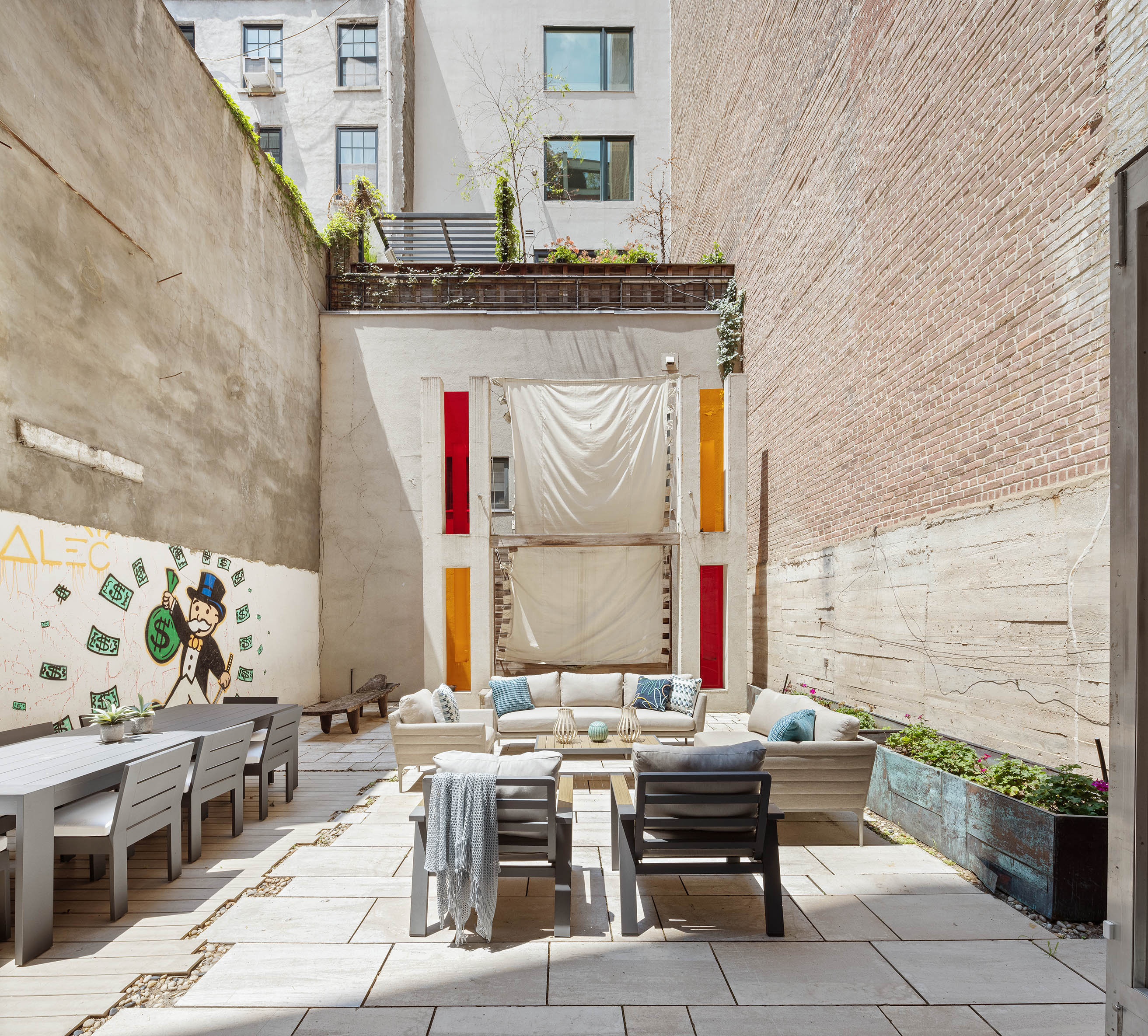 16 Jay Street, Unit 1 Manhattan, NY 10013 - Photo 6 of 16 a outdoor space with lots of white furniture