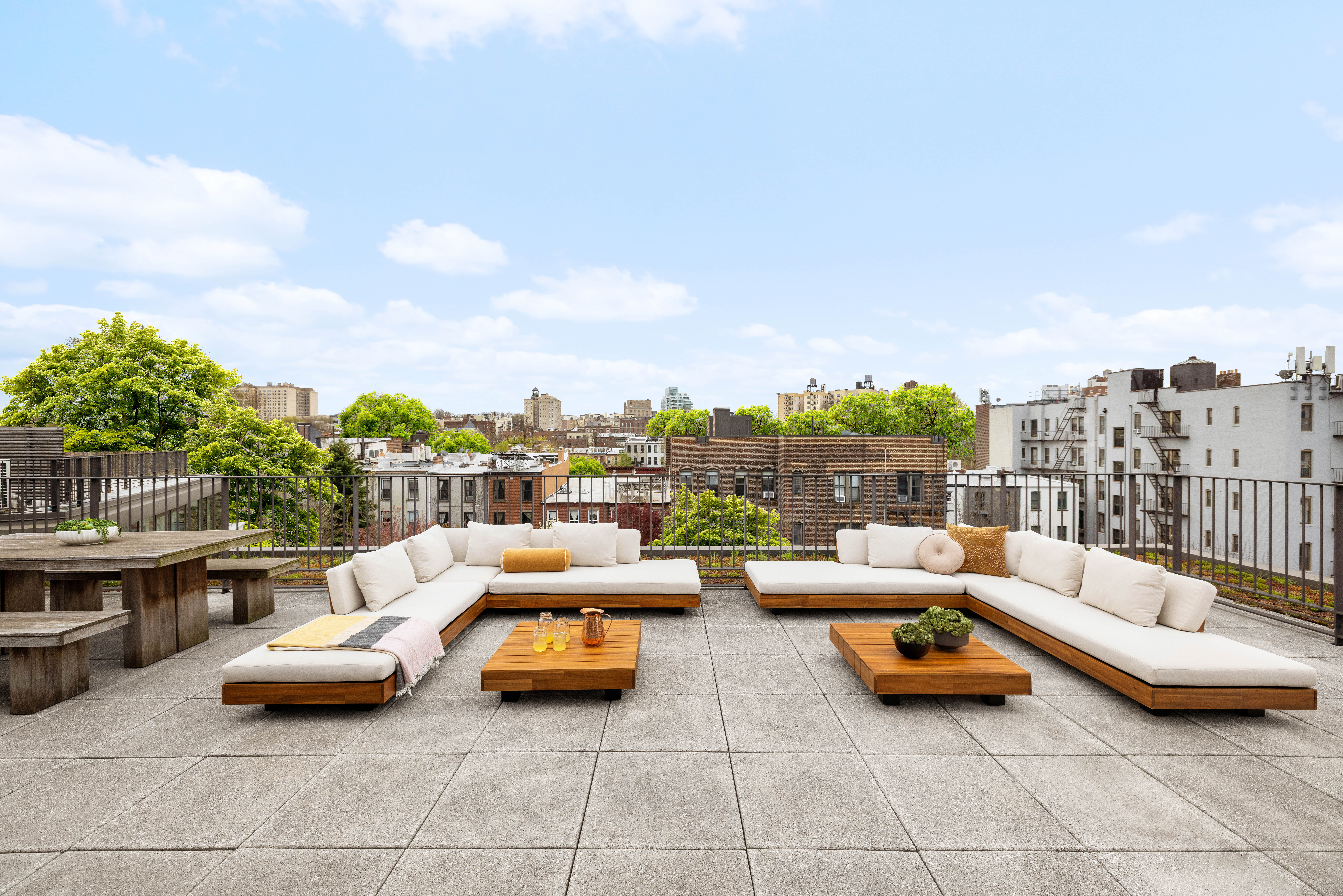 280 Saint Marks Avenue, Unit PHG Brooklyn, NY 11238 - Photo 6 of 14 a parking space with lots of potted plants