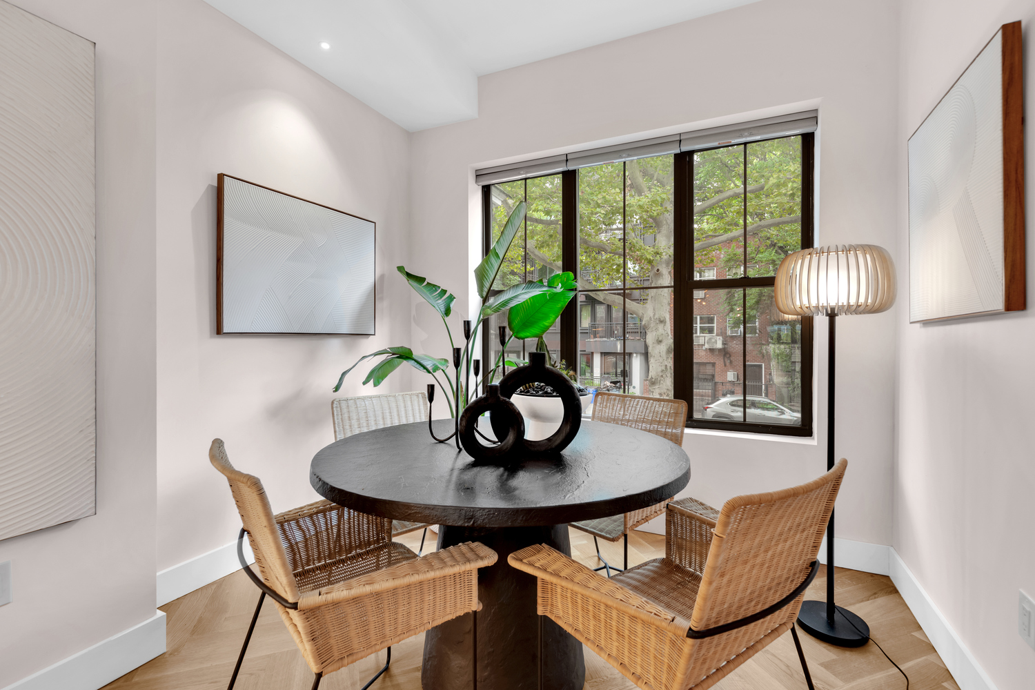 1118 Decatur Street Brooklyn, NY 11207 - Photo 3 of 18 a dining room with furniture and wooden floor
