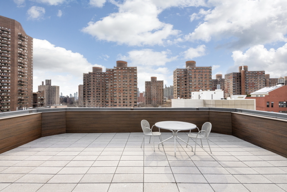 333 East 109th Street, Unit 2A Manhattan, NY 10029 - Photo 12 of 13 a terrace with a city view