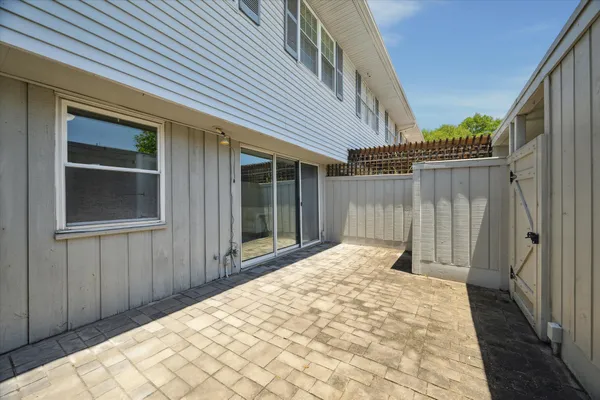 a backyard of a house