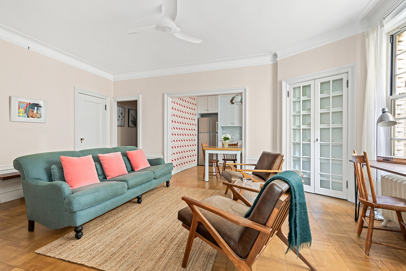 125 Prospect Park West, Unit 2E Brooklyn, NY 11215 - Photo 3 of 9 a living room with furniture and a large window