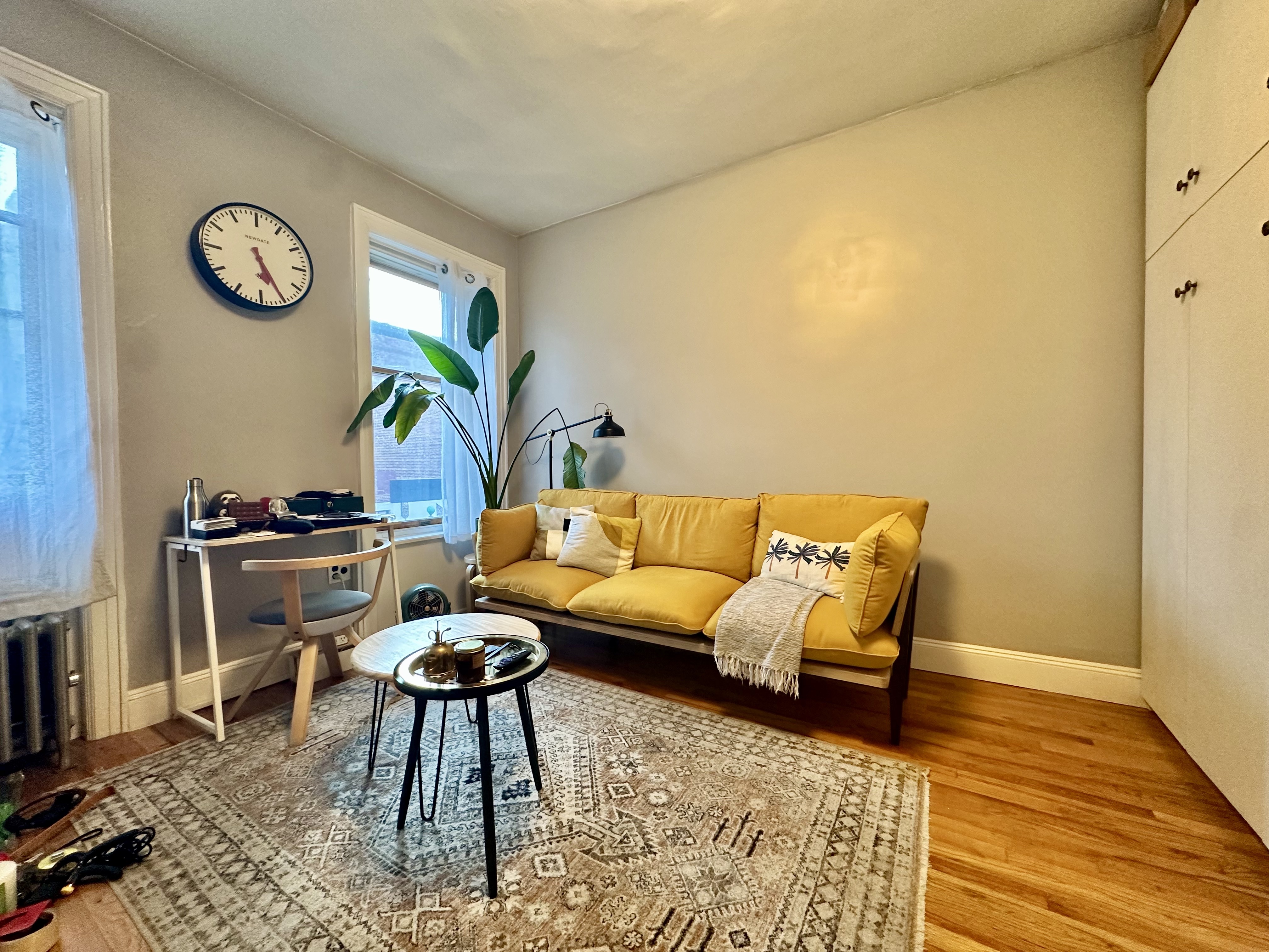 85 Bergen Street, Unit B1 Brooklyn, NY 11201 - Photo 2 of 9 a living room with furniture and a window
