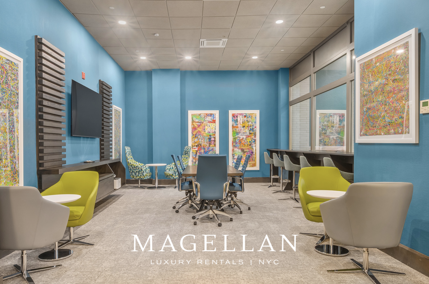 35 West 33rd Street, Unit 4B Manhattan, NY 10001 - Photo 10 of 17 a workspace with furniture and window