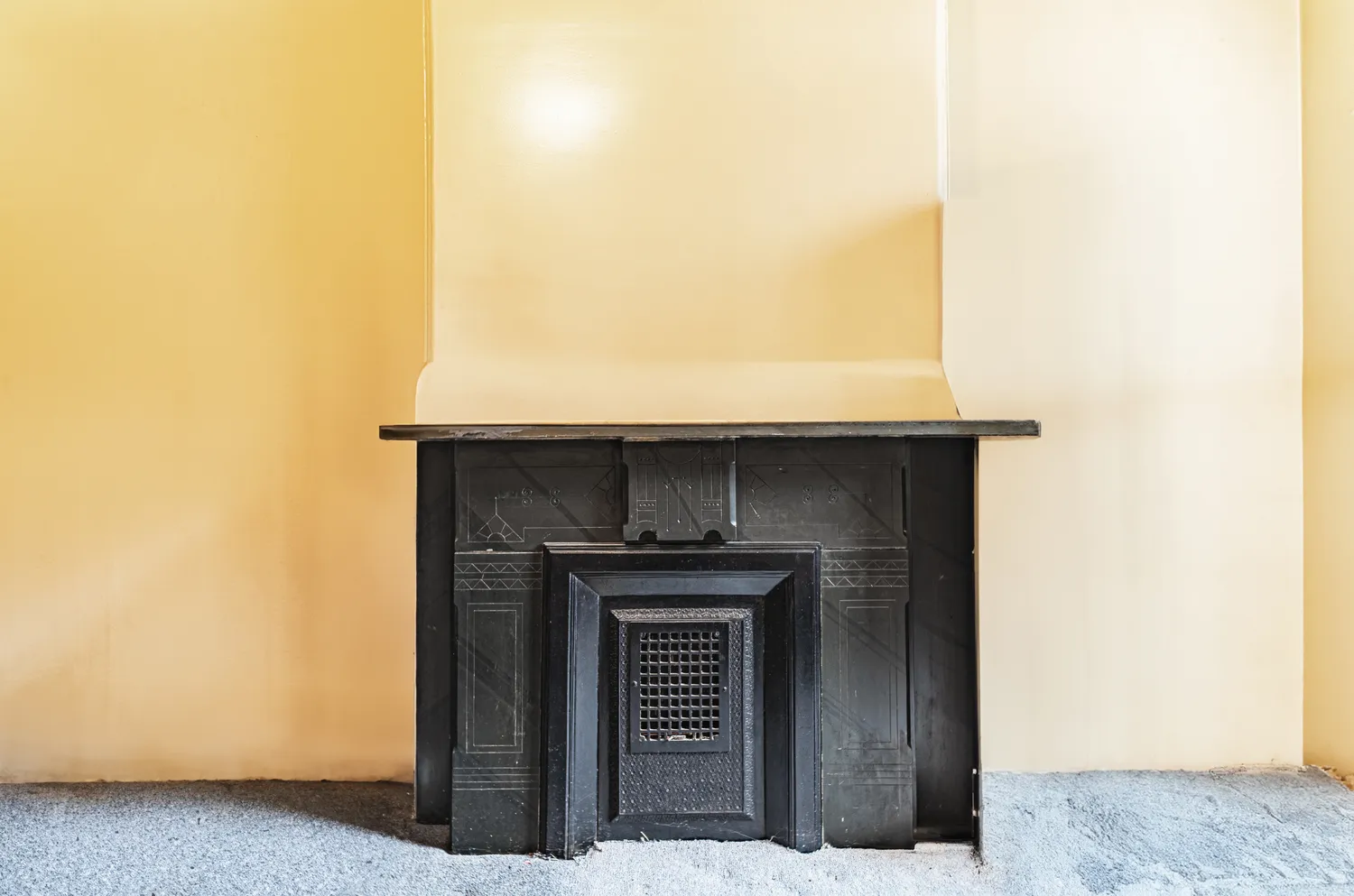 a spacious bedroom with a bed and closet