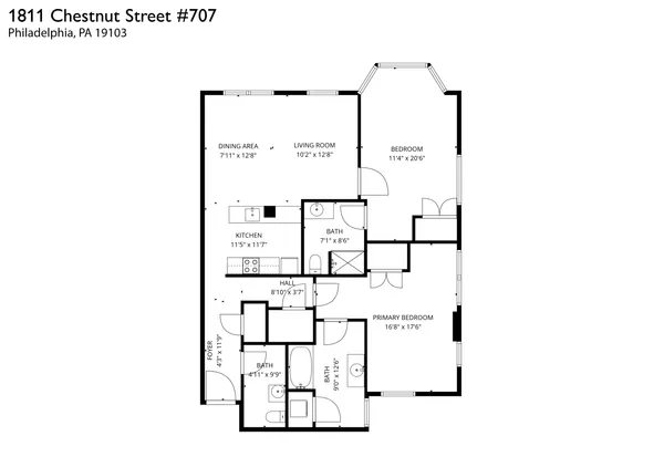 $500,000 | 1811 Chestnut Street, Unit 707, Philadelphia, PA 19103