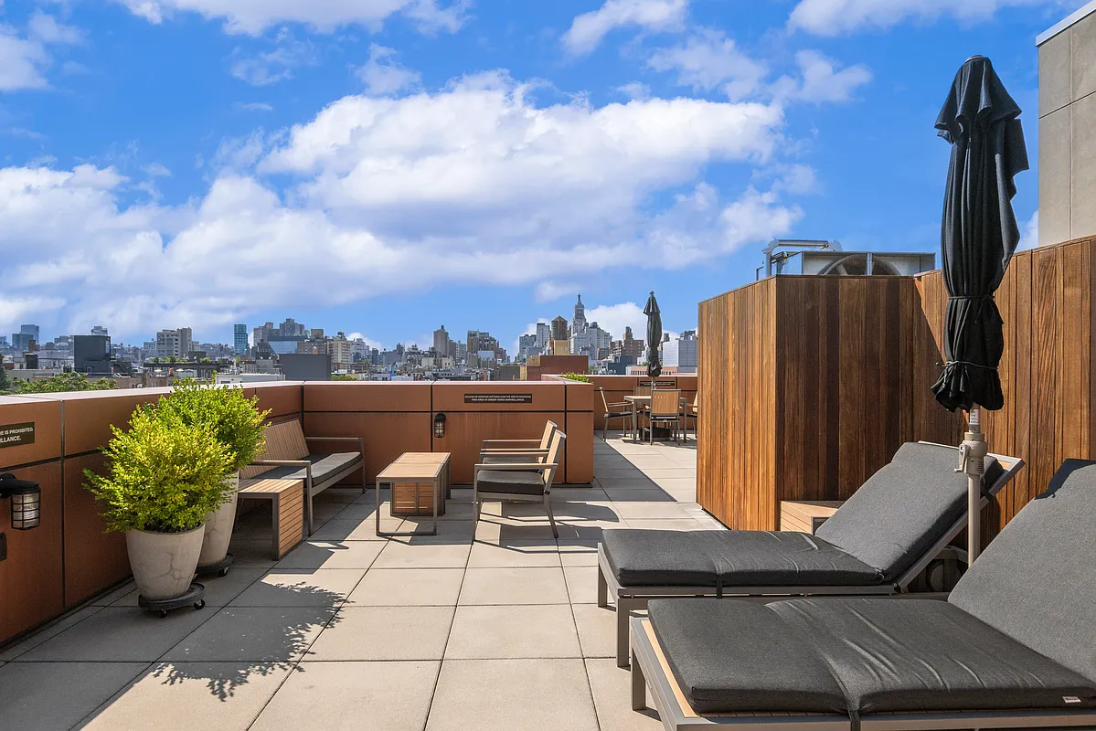 215 Avenue B, Unit 4A Manhattan, NY 10009 - Photo 11 of 13 a view of a terrace with furniture