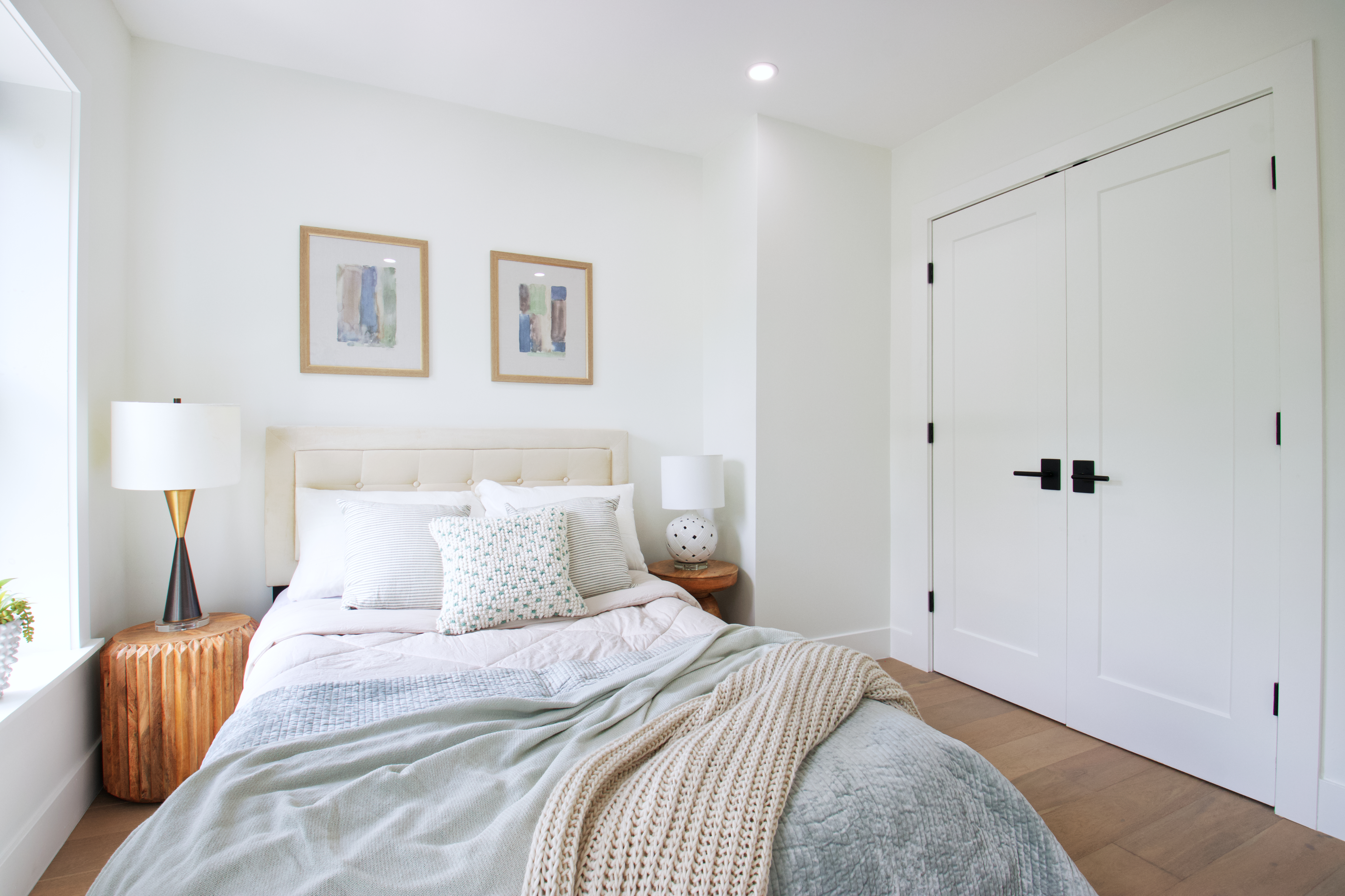 255 Macon Street Brooklyn, NY 11216 - Photo 25 of 36 a bedroom with a bed and painting on the wall