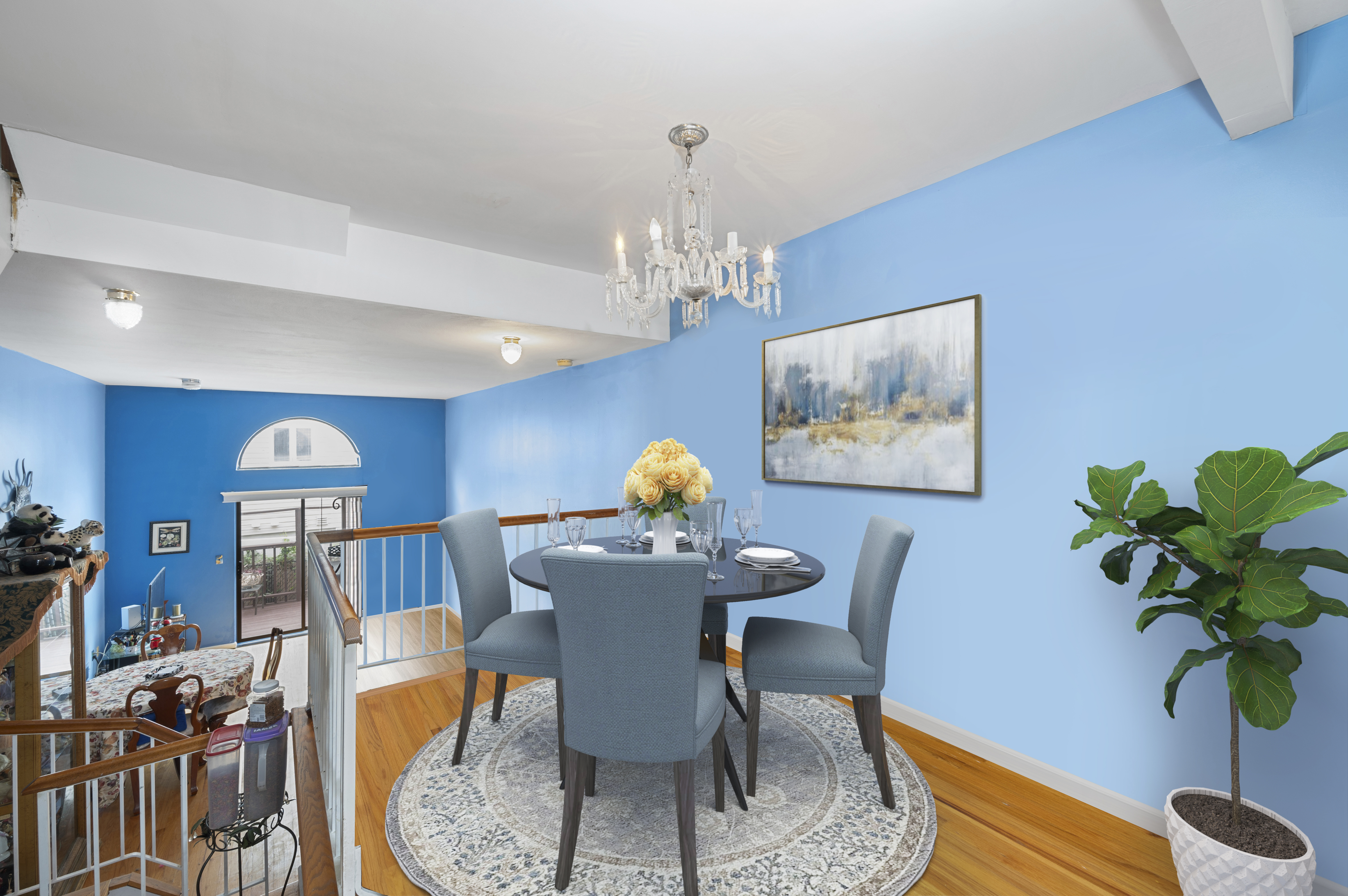 20 Eric Lane Staten Island, NY 10308 - Photo 7 of 20 a view of a dining room with furniture wooden floor and chandelier