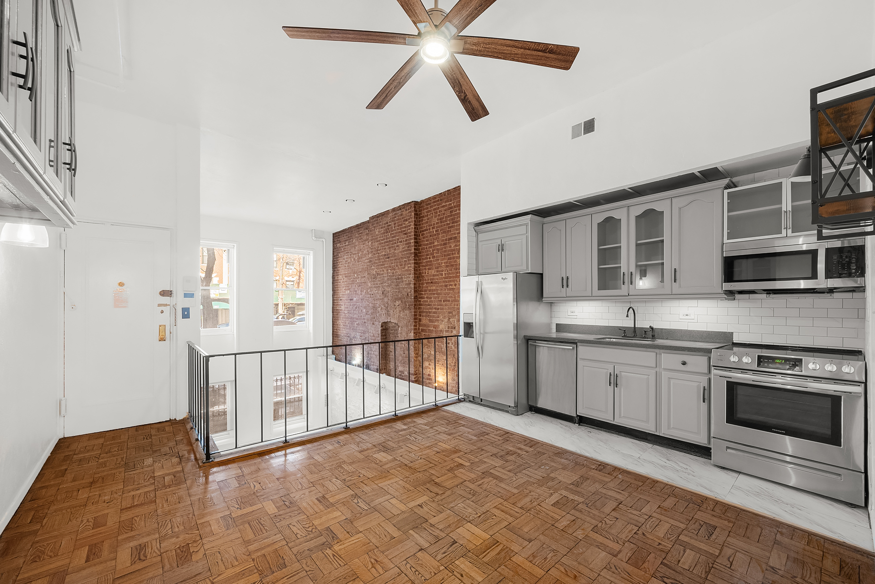 862 West End Avenue, Unit GARDEN Manhattan, NY 10025 - Photo 1 of 13 a view of a kitchen with stainless steel appliances granite countertop a stove top oven a sink and dishwasher