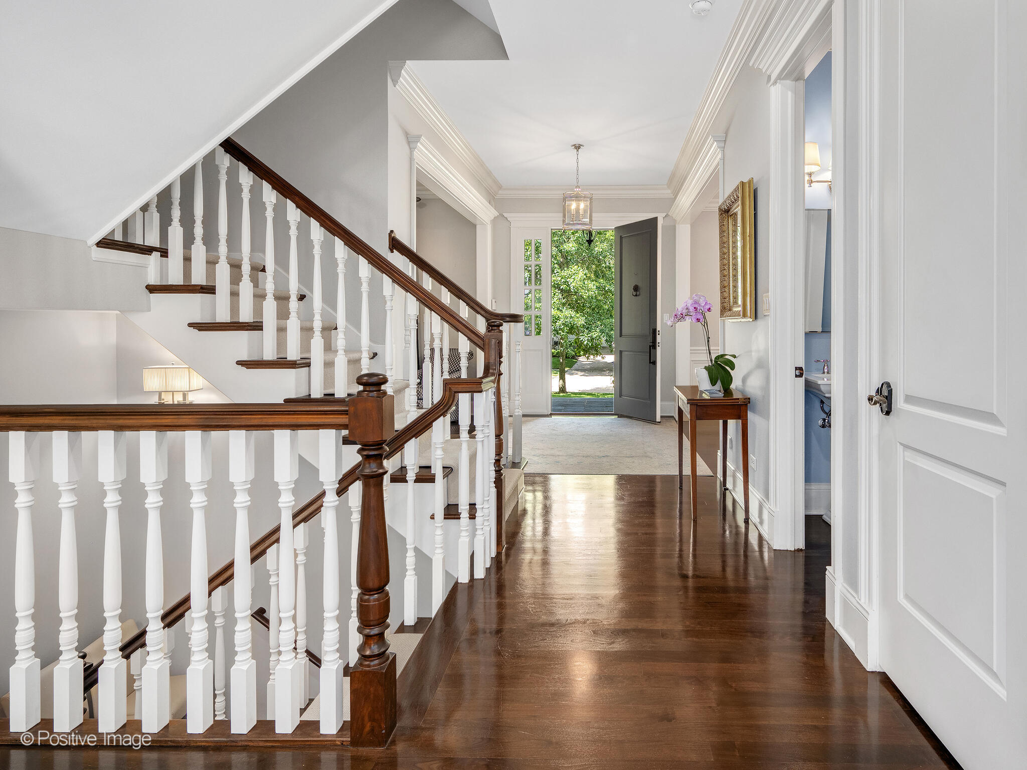 17 South Bruner Street Hinsdale, IL 60521 - Photo 10 of 42 a view of entryway with wooden floor and front door