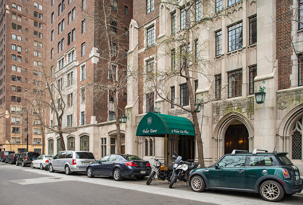 25 Tudor City Place, Unit 508 Manhattan, NY 10017 - Photo 9 of 17 a car parked in front of a building