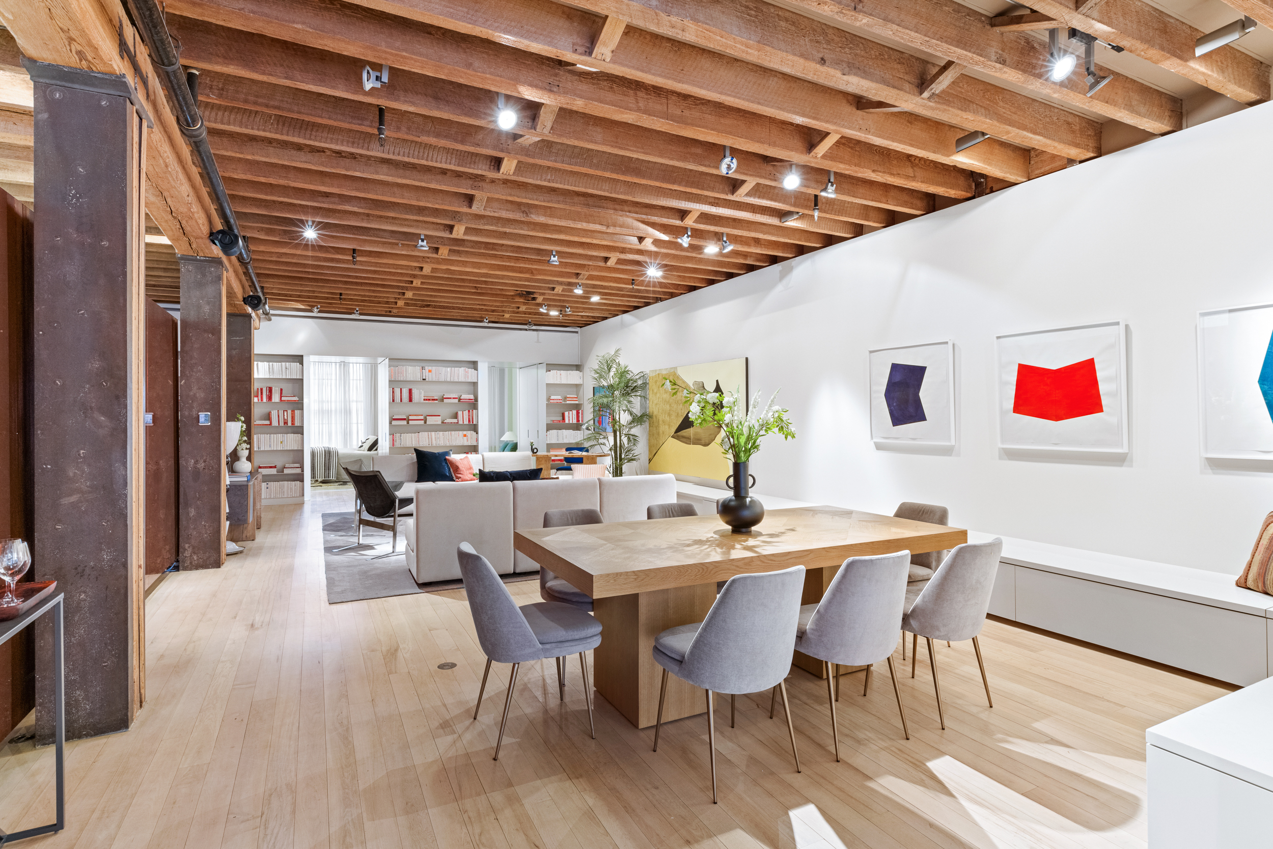 144 Franklin Street, Unit 3 Manhattan, NY 10013 - Photo 10 of 23 a view of a dining room with furniture